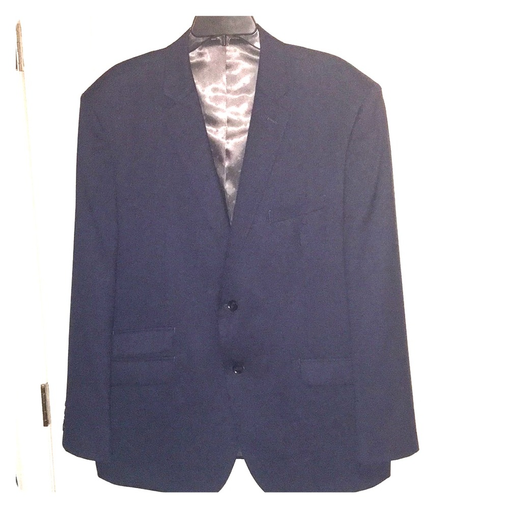 46R Perry Ellis Suit Jacket - Blue - Worn once!